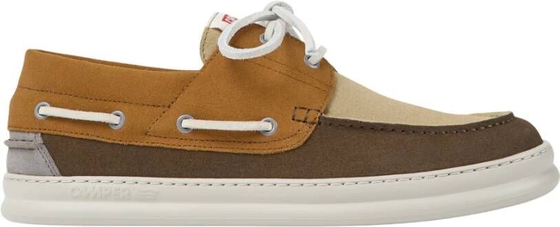 Camper Lace up shoes Runner Four Twins , Bruin, Heren