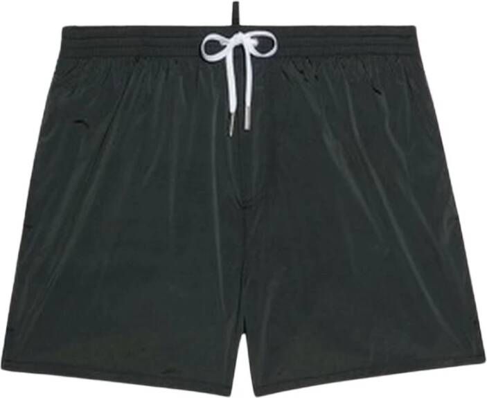 Dsquared2 Short de bain à imprimé Icon , Zwart, Heren