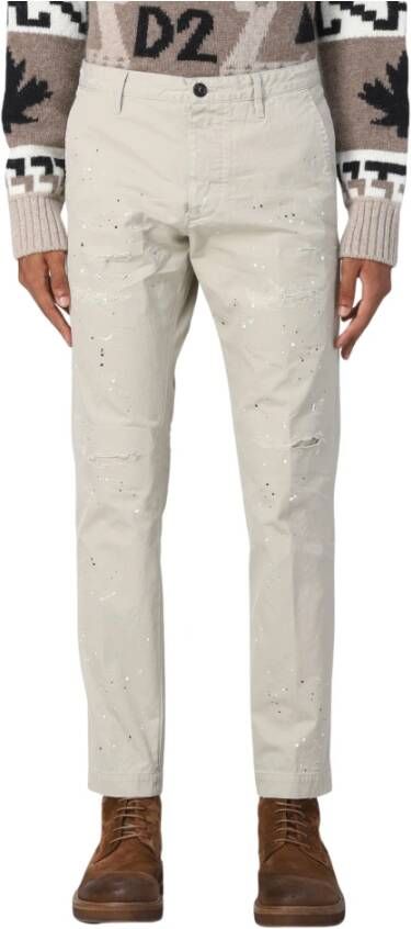 Dsquared2 Broeken Beige Heren