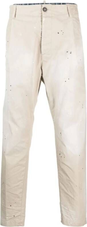 Dsquared2 `D2 Surfboard New Dan` Jeans , Beige, Heren