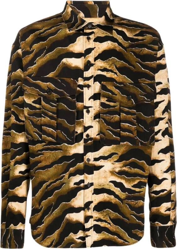 Dsquared2 Alledaagse t shirts , Bruin, Heren