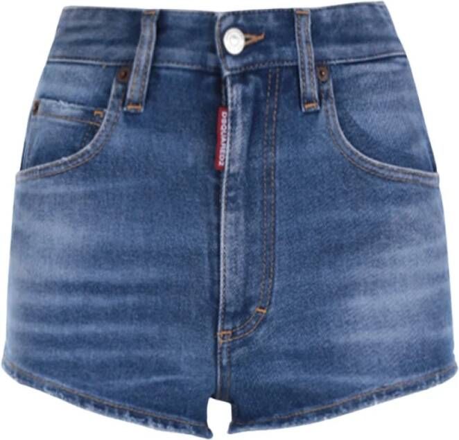 Dsquared2 Korte spijkerbroek , Blauw, Dames