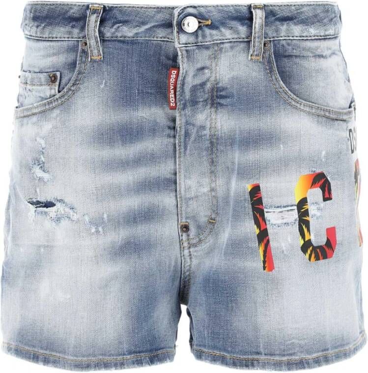 Dsquared2 Denim shorts Blauw Dames