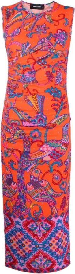 Dsquared2 Gelegenheid jurken , Oranje, Dames