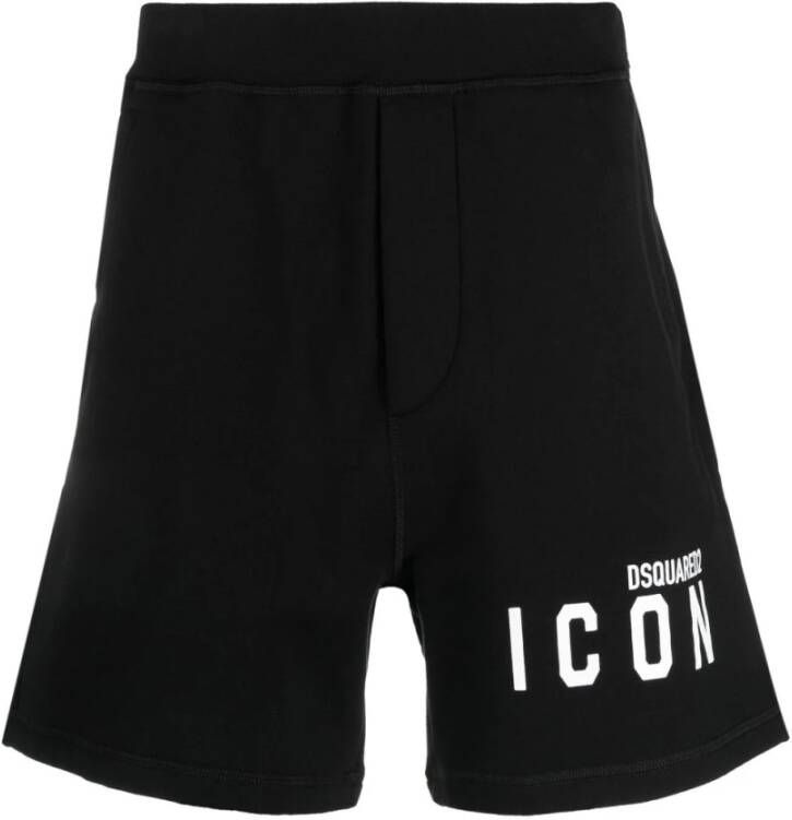 Dsquared2 Pictogrammen shorts , Zwart, Heren