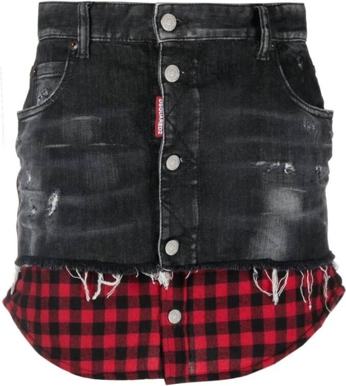 Dsquared2 Korte rokken Zwart Dames