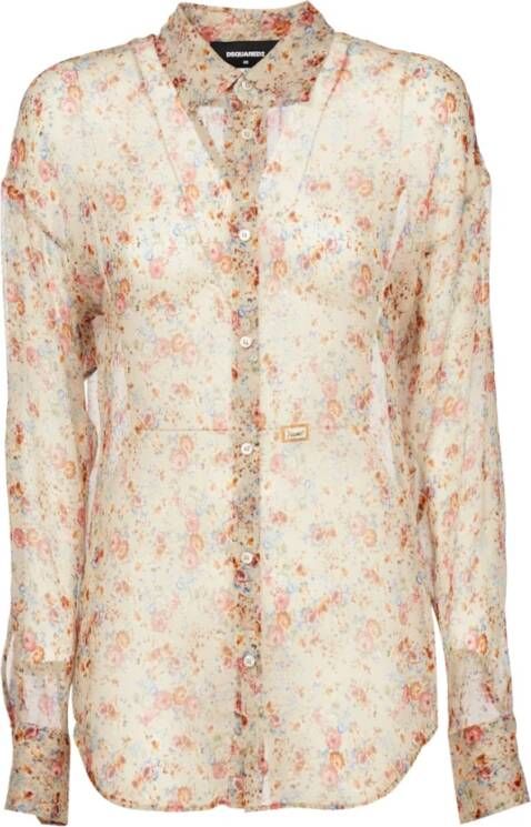 Dsquared2 Longsleeve shirts Beige Dames