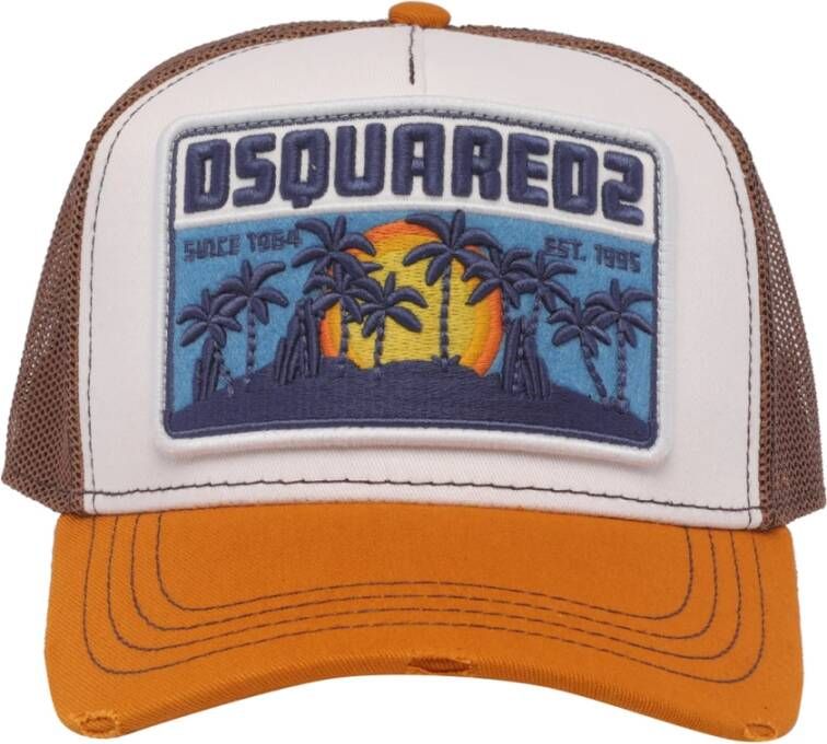 Dsquared2 Hats Brown , Bruin, Heren