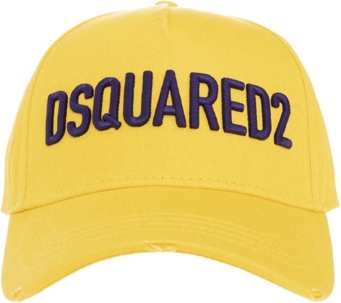 Dsquared2 Baseball cap M2483 , Geel, Heren