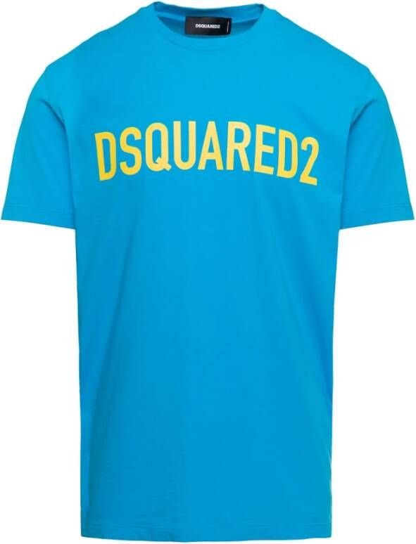 Dsquared2 T shirts and Polos , Blauw, Heren