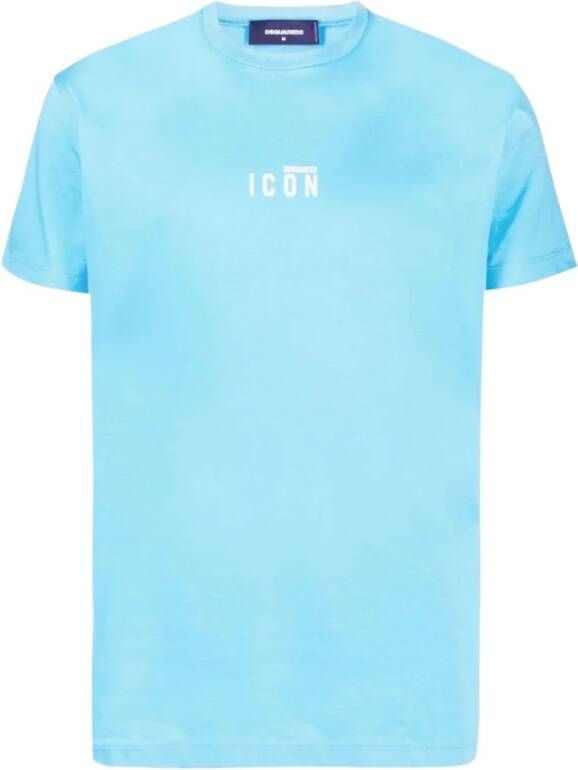 Dsquared2 T Shirts , Blauw, Heren