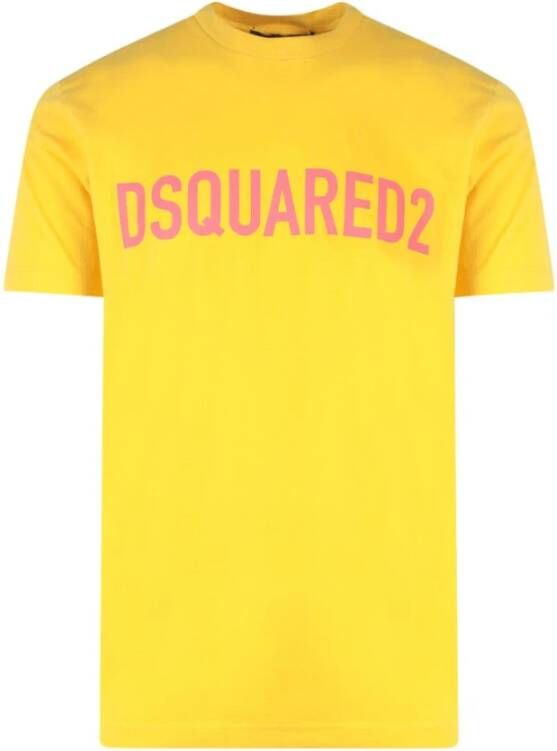 Dsquared2 Shirts Geel Heren