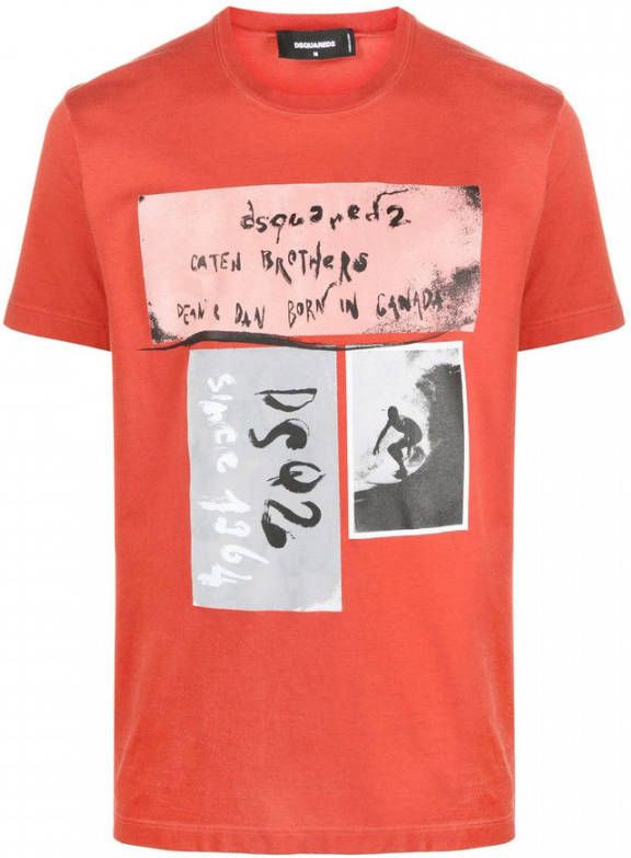 Dsquared2 Shirts Oranje Heren