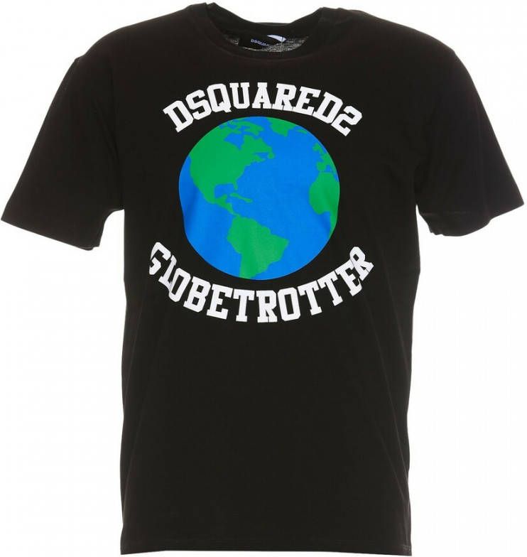 Dsquared2 T shirts , Zwart, Heren