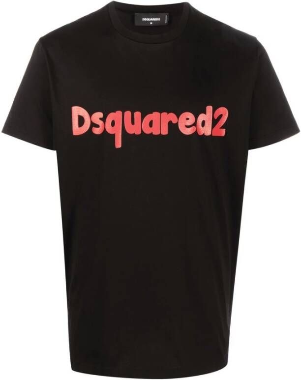 Dsquared2 T shirts , Zwart, Heren