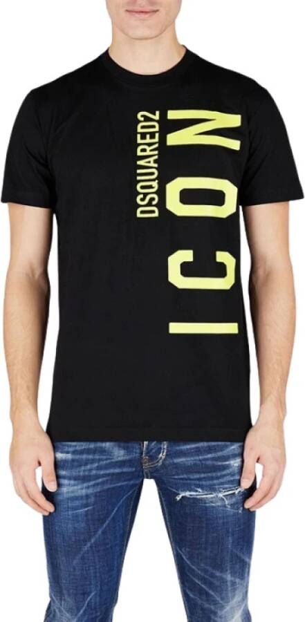 Dsquared2 Logo T shirt , Zwart, Heren