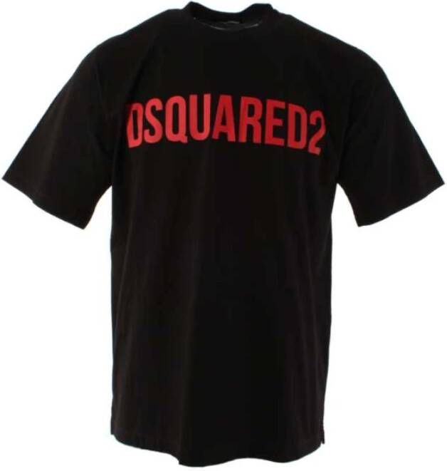 Dsquared2 T Shirts , Zwart, Heren