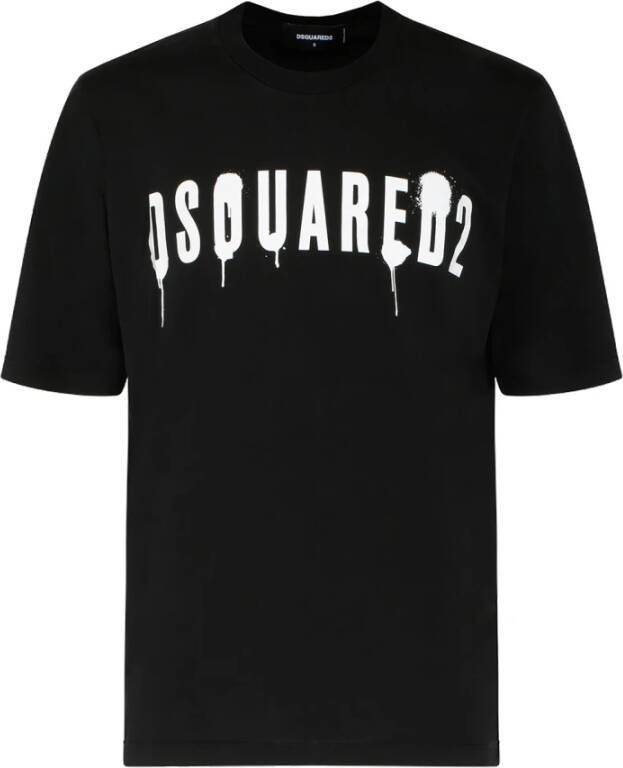 Dsquared2 T shirts Zwart Dames