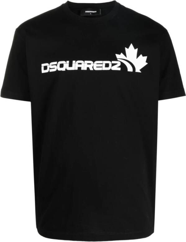 Dsquared2 T Shirts , Zwart, Heren