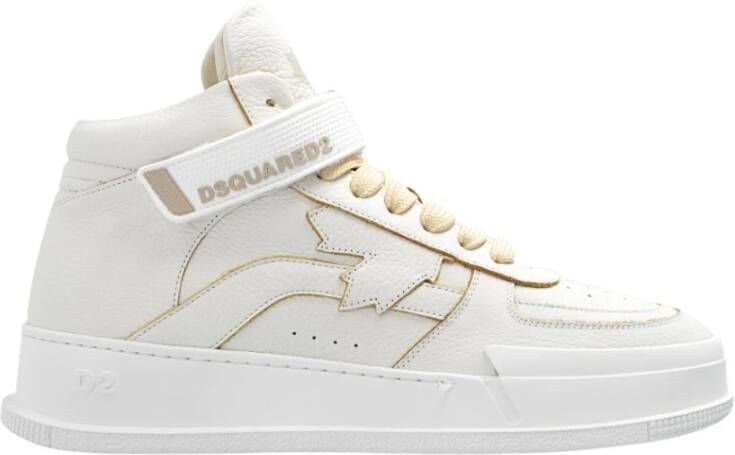Dsquared2 Logo Print Sneakers , Wit, Heren