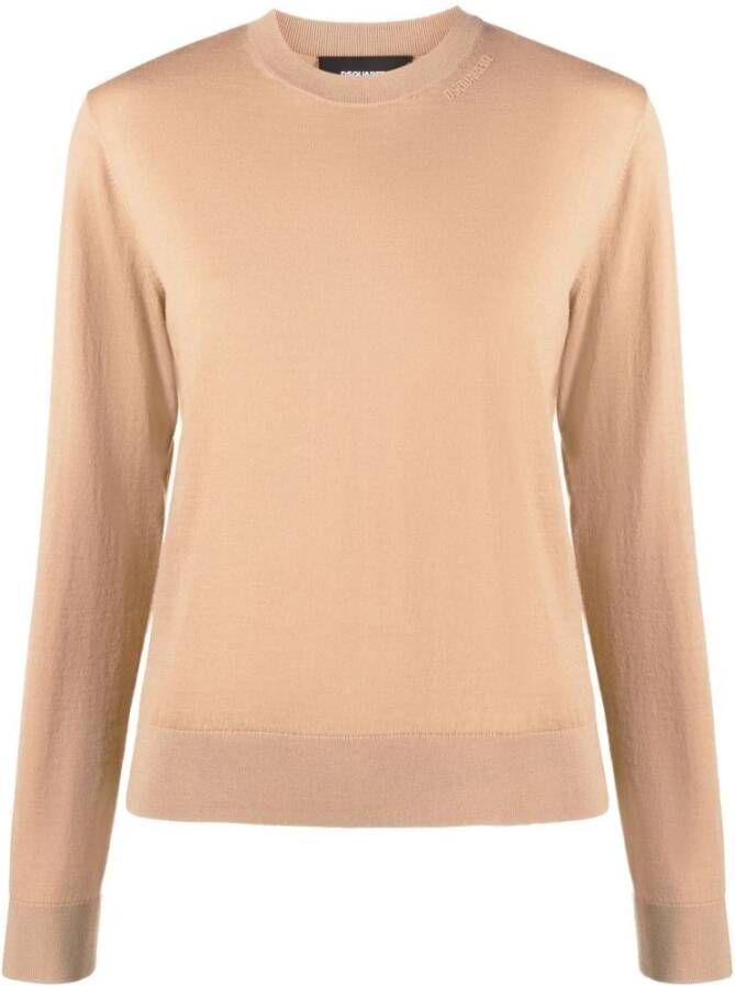 Dsquared2 Knit Sweater , Beige, Dames