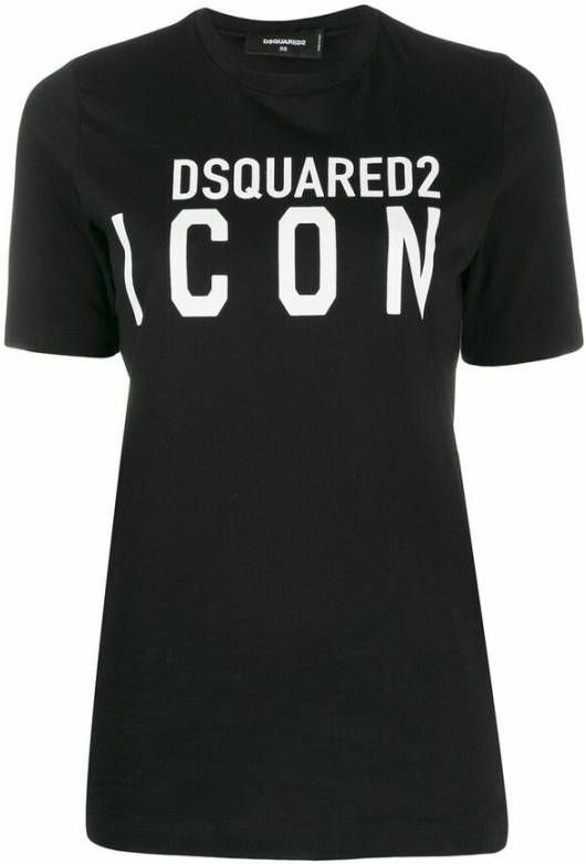 Dsquared2 T shirts Zwart Dames