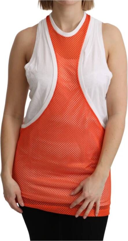 Dsquared2 Crewneck Sleeveless Tank Top , Rood, Dames