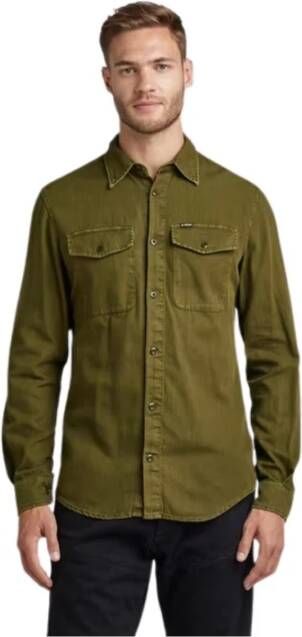 G-Star G star Casual Overhemden Groen Heren