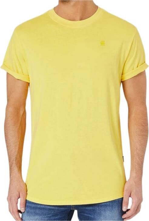 G-Star G star Shirts Geel Heren