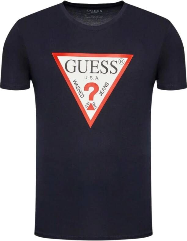 Guess T Shirt Met Driehoeklogo