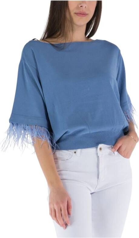 Guess Truien met ronde hals , Blauw, Dames