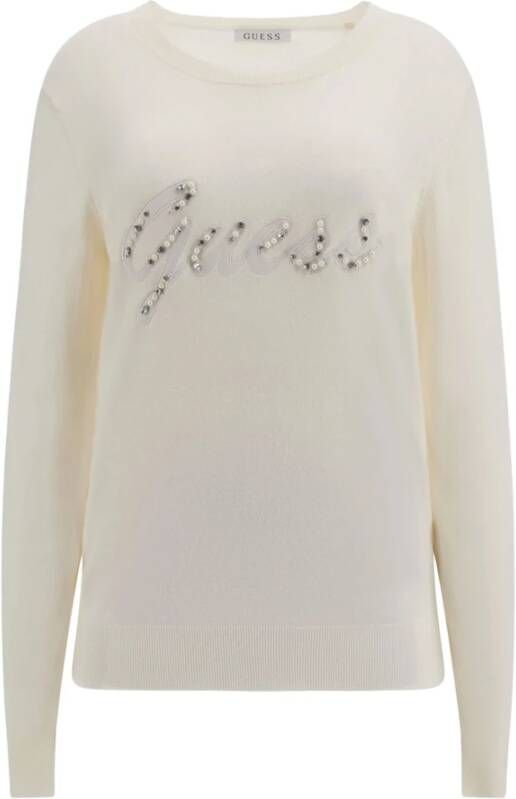 Guess Topje met lange mouwen , Wit, Dames