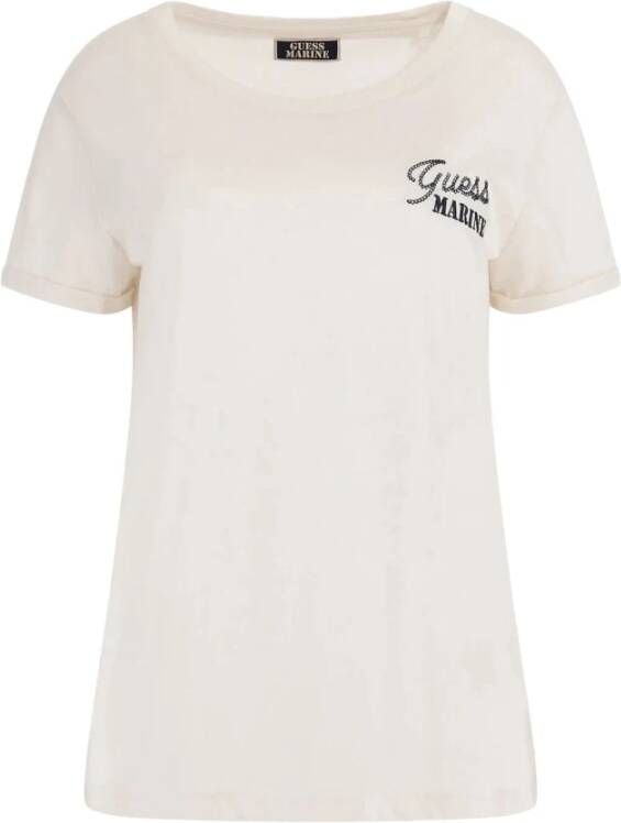Guess T Shirt Met Klein Geborduurd Logo