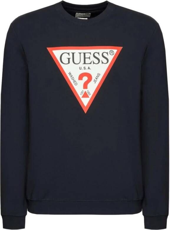 Guess T Shirt Lange Mouw CN LS ORIGINAL LOGO TEE