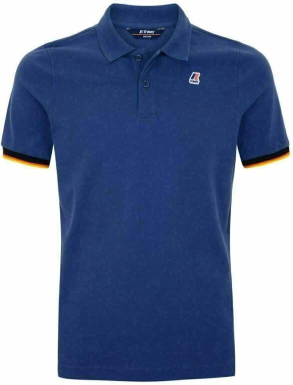 K-way Polo Shirts K Way, Blauw, Heren