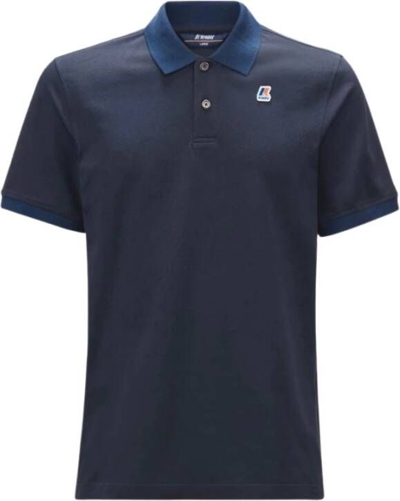 K-way Polo Shirts K Way, Blauw, Heren
