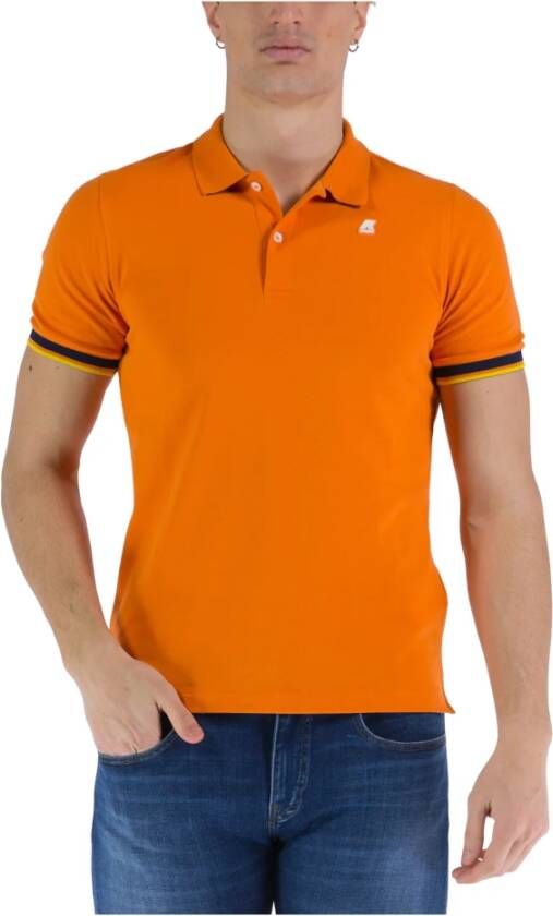 K-way Polo Shirts K Way, Oranje, Heren
