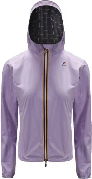 K-way Donna lil stretch dot jas k111nqw b91 K Way, Paars, Dames