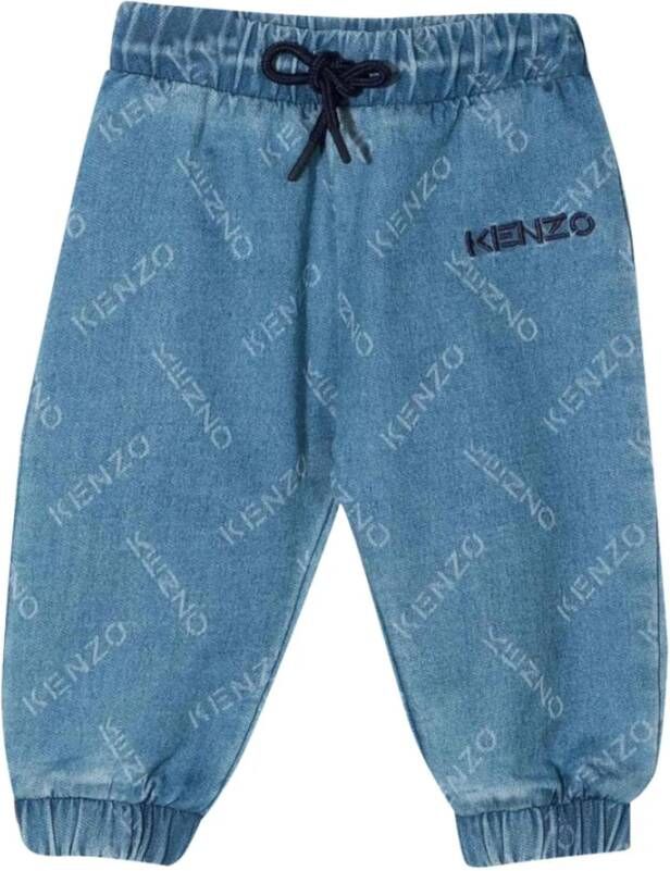 Kenzo Lange broeken Blauw Heren
