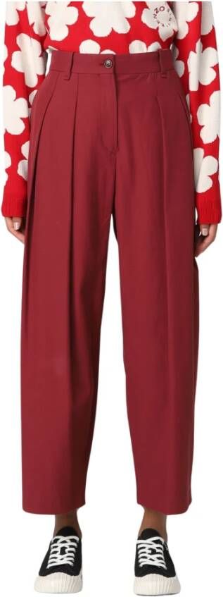 Kenzo Taps toelopende broek , Rood, Dames