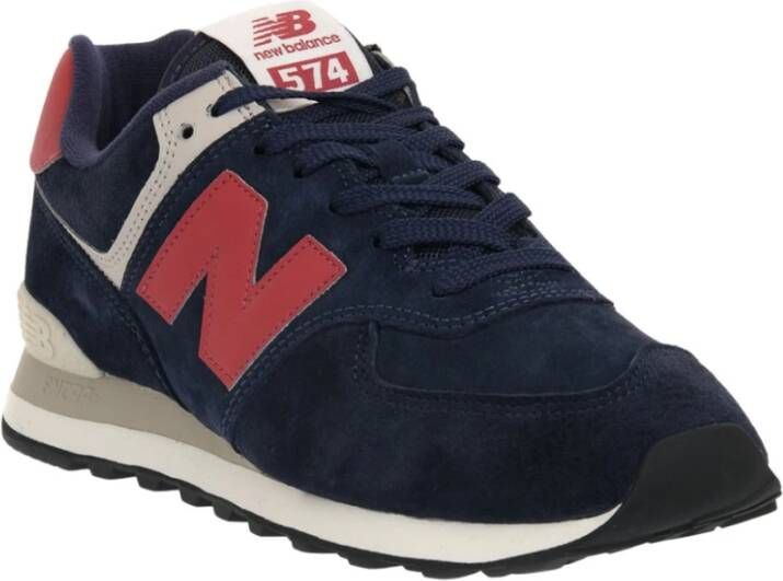 New Balance 574 sneakers donkerblauw/rood