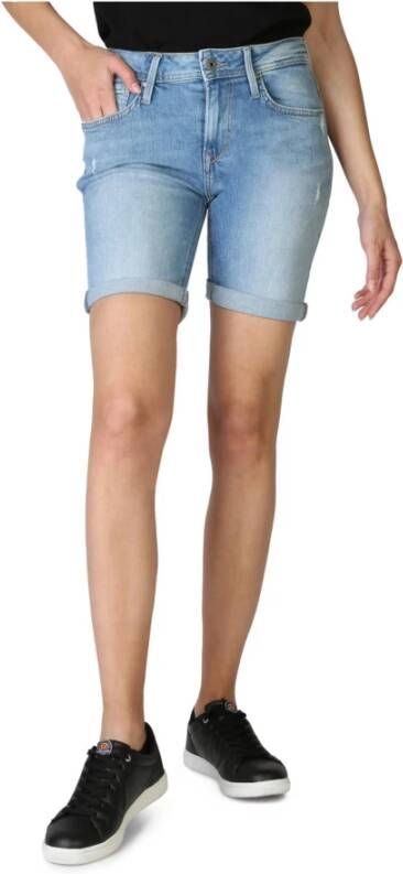 PATRIZIA PEPE Lange korte broek , Blauw, Dames