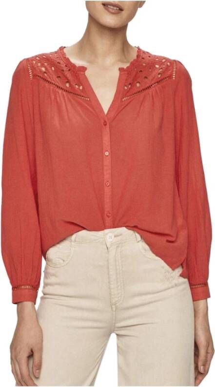 PATRIZIA PEPE Longsleeve shirts Rood Dames