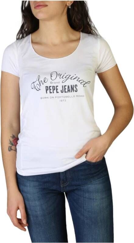 Pepe Jeans t shirts Cameron_Pl505146 , Blauw, Dames