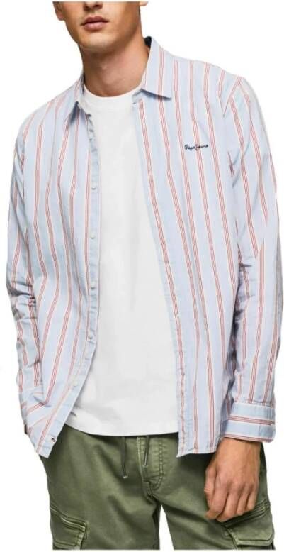 Pepe Jeans Alledaagse t shirts , Blauw, Heren