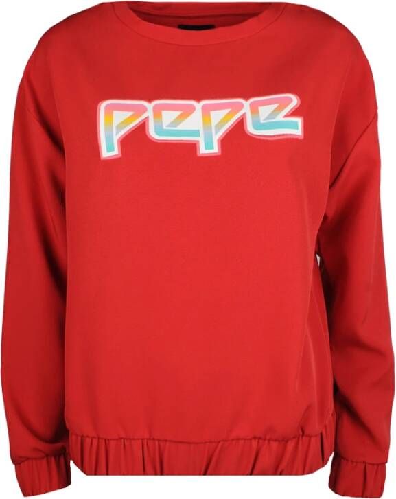 Pepe Jeans Hoodies & Sweatvesten Rood Dames