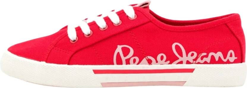 Pepe Jeans Sneakers Rood Dames