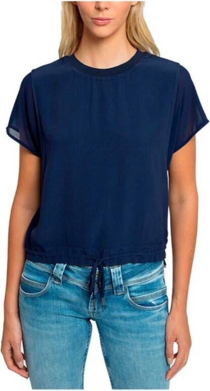 Pepe Jeans T shirts Blauw Dames