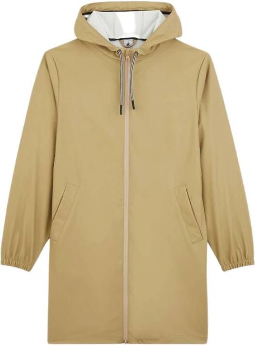 Petit Bateau Lange regenjas Bahini met capuchon , Beige, Dames