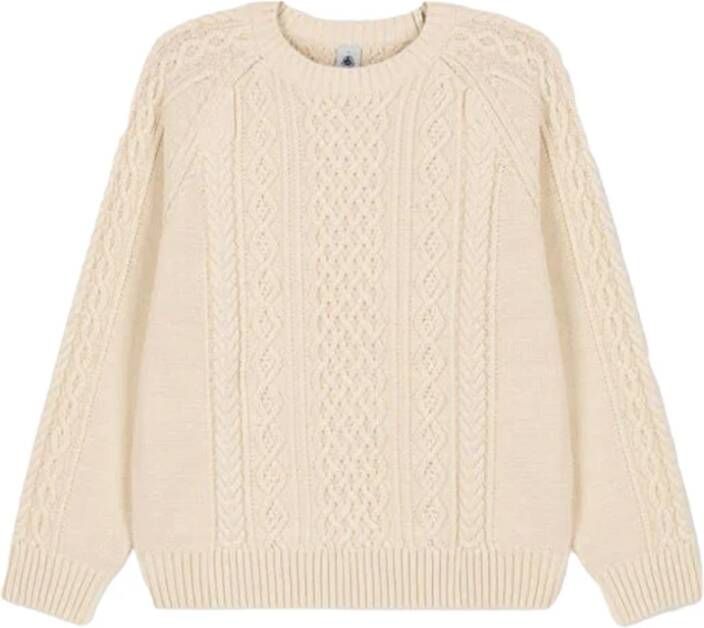 Petit Bateau Ierse katoenen trui , Beige, Dames